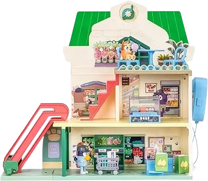 Bluey and Bingo Supermarket Playset with Escalator
