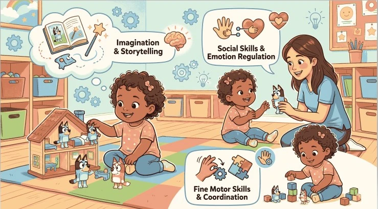 benefits of bluey toys for toddlers