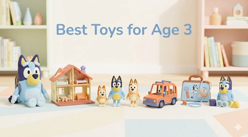 top bluey toys for 3 year old preschool kids